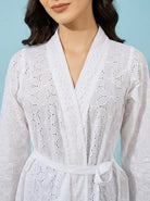 The Kaftan Company Nightwear Pearl Heirloom Robe