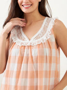 The Kaftan Company Nightwear Rosebud Peach Nightgown