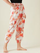 The Kaftan Company Pants Cotton Cargo Joggers for Women with Side Pockets