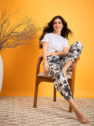 The Kaftan Company Pants Grey Camouflage Lounge Pants