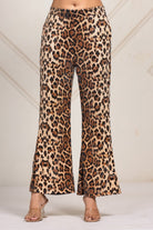 The Kaftan Company Pants Leopard Print Sequined Wide-Leg Pants