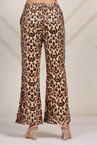 The Kaftan Company Pants Leopard Print Sequined Wide-Leg Pants