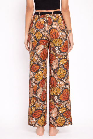 The Kaftan Company Pyjama Monarch Butterfly Print Nightwear Pyjama