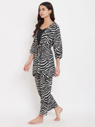 The Kaftan Company Pyjama Set Animal Printed 2 Piece Pyjama Set