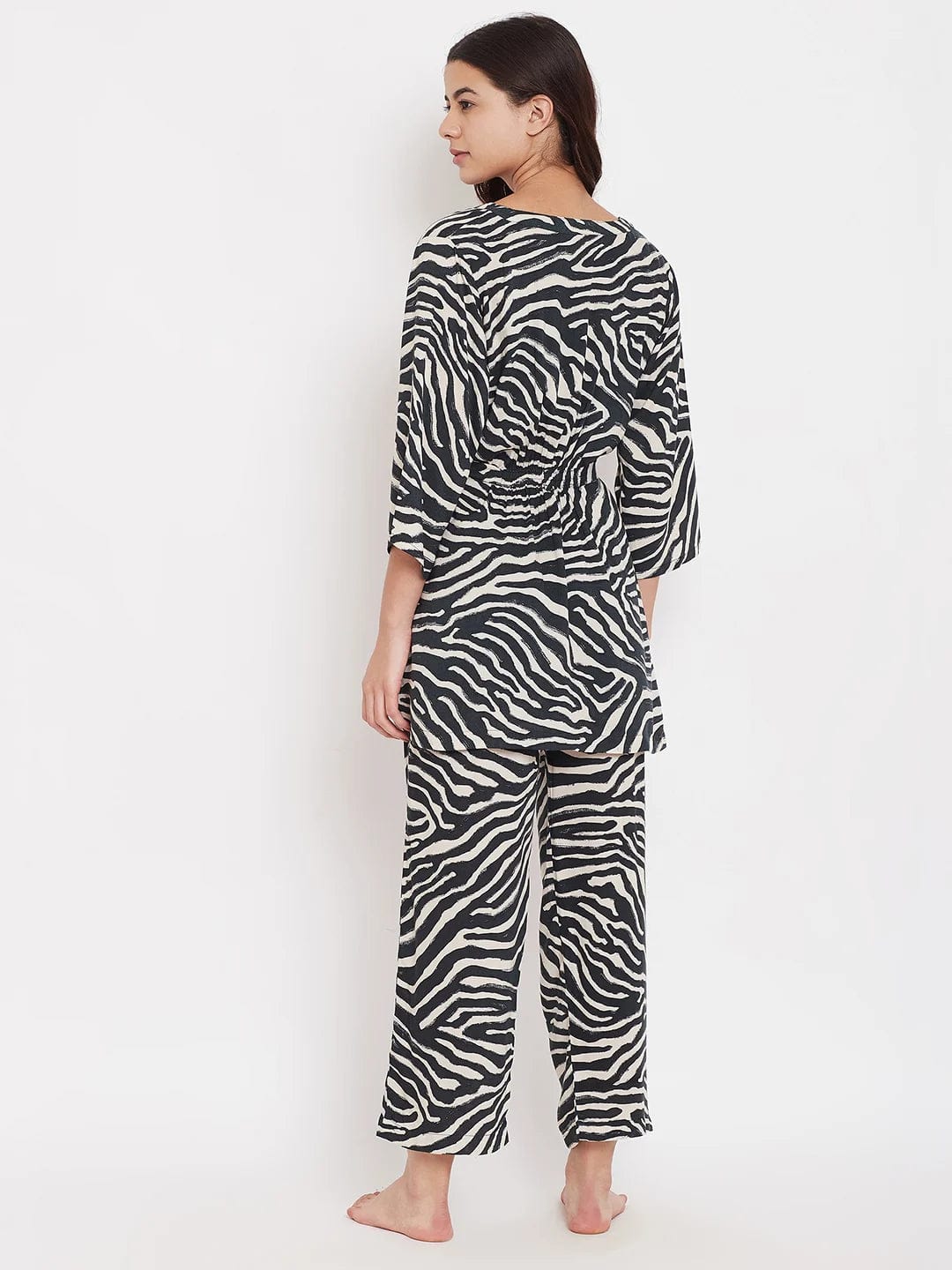 The Kaftan Company Pyjama Set Animal Printed 2 Piece Pyjama Set ( Clearance - Final Sale)