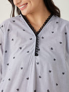 The Kaftan Company Pyjama Set Black and white Purrfectly Chic Cat Coord set