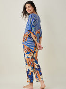 The Kaftan Company Pyjama Set Blue Fluttery Dream Pyjama and Kaftan Set