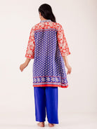The Kaftan Company Pyjama Set Blue Printed Nightwear Pyjama Set