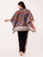 The Kaftan Company Pyjama Set Brown Ethnic Printed Viscose Nightwear Pyjama Set