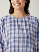 The Kaftan Company Pyjama Set Pink Checks Reversible Cotton Pajama Set