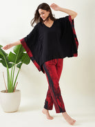 The Kaftan Company Pyjama Set Red Midnight Kaftan Pajama Set