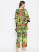 The Kaftan Company Pyjama Set Tropical Fruits Kaftan and Pyjama Loungeset