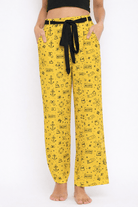 The Kaftan Company Pyjama Yellow Nautical Print Cotton Nightwear Pyjama Pants