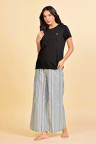 The Kaftan Company Pyjamas Soft Chambray Elastic Waist Lounge Pants