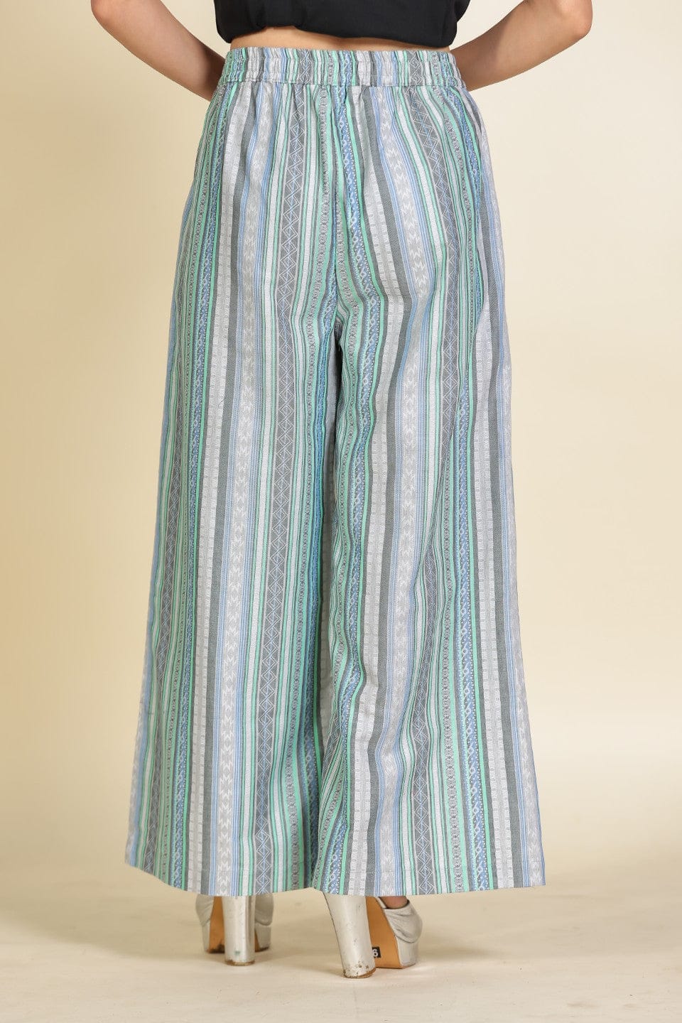 The Kaftan Company Pyjamas Soft Chambray Elastic Waist Lounge Pants