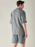 The Kaftan Company Shorts Set Mens Bottle Green Checks Pure Cotton Supersoft Shorts Set