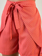 The Kaftan Company Shorts Set Red Hearts Shorts Set