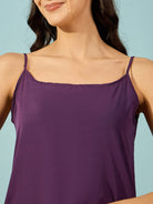 The Kaftan Company Sleep Gowns Lavender Georgette Gown with Slip Set