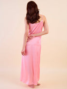The Kaftan Company Sleep Gowns Luxury Lace Gown Set - Sheer Lace Gown with Satin Slip