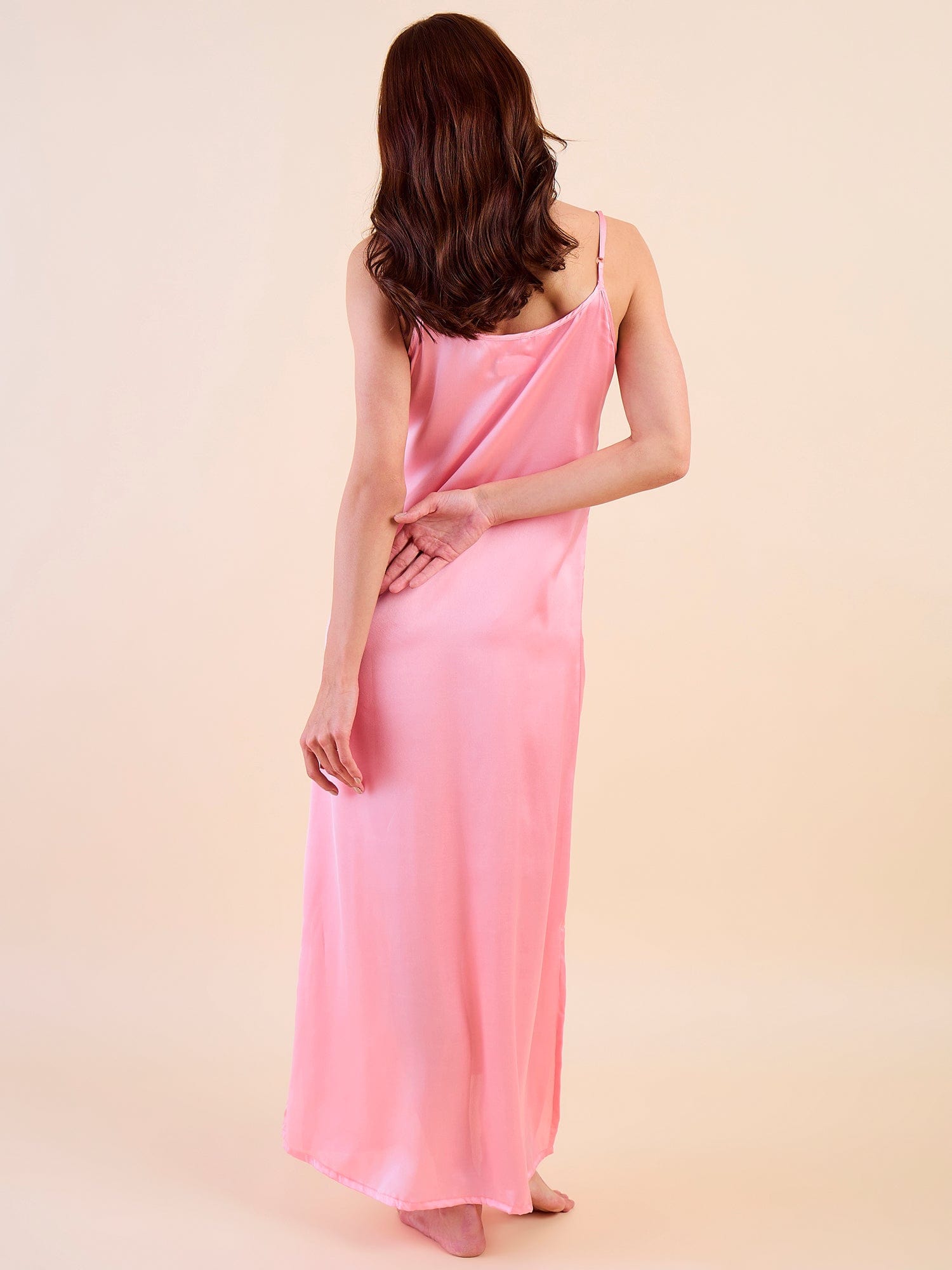 The Kaftan Company Sleep Gowns Luxury Lace Gown Set - Sheer Lace Gown with Satin Slip