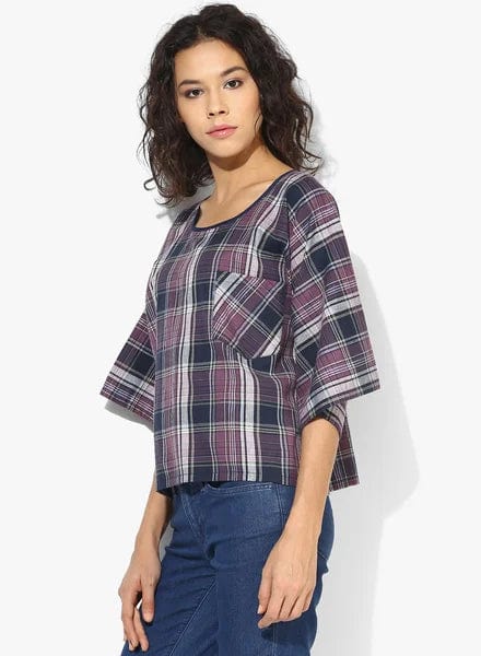 The Kaftan Company Tops Check Me Out Dolman Sleeve Top - (Clearance - Final Sale)