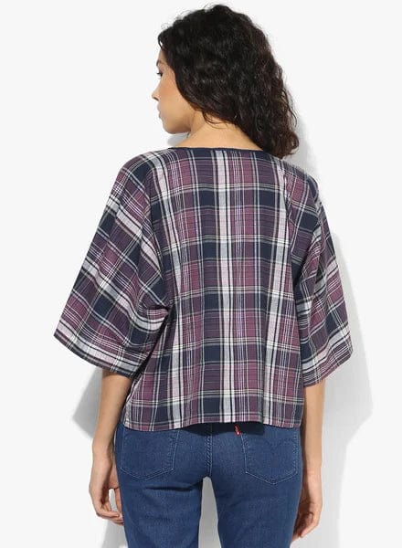 The Kaftan Company Tops Check Me Out Dolman Sleeve Top - (Clearance - Final Sale)
