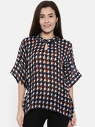 The Kaftan Company Tops Geometric Woolen Kaftan Tunic