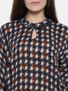 The Kaftan Company Tops Geometric Woolen Kaftan Tunic
