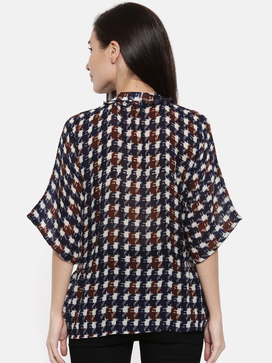 The Kaftan Company Tops Geometric Woolen Kaftan Tunic