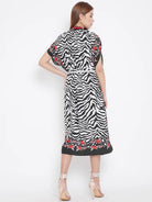 The Kaftan Company Tops ONESIZE Animal Print Embroidered Kaftan Shrug - (Clearance - Final Sale)