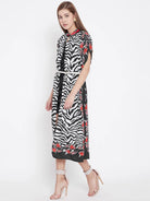 The Kaftan Company Tops ONESIZE Animal Print Embroidered Kaftan Shrug - (Clearance - Final Sale)