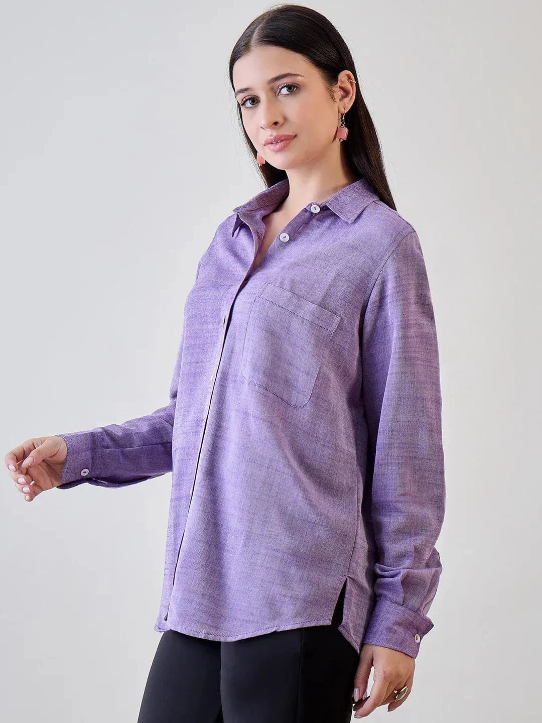 The Kaftan Company Tops Soft Linen Boyfriend Shirt
