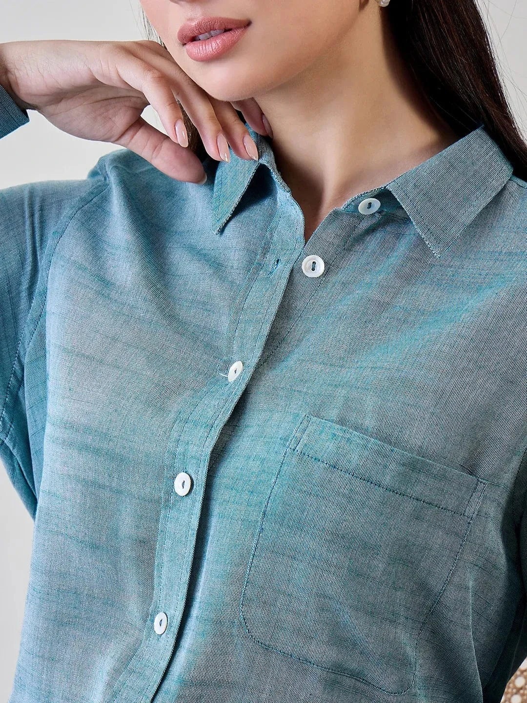 The Kaftan Company Tops Soft Linen Boyfriend Shirt