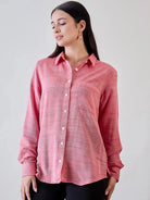 The Kaftan Company Tops Soft Linen Boyfriend Shirt