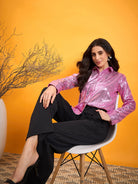 The Kaftan Company Tops Sparkling Pink Sequined Shirt