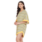 The Kaftan Company Tops Yellow Zigzag Printed Kaftan Top - (Clearance - Final Sale)