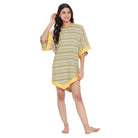 The Kaftan Company Tops Yellow Zigzag Printed Kaftan Top - (Clearance - Final Sale)