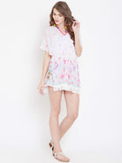The Kaftan Company Cover-Up FLORAL PRINTED KAFTAN TOP - (Clearance - Final Sale)