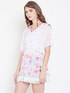 The Kaftan Company Cover-Up FLORAL PRINTED KAFTAN TOP - (Clearance - Final Sale)