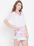 The Kaftan Company Cover-Up FLORAL PRINTED KAFTAN TOP - (Clearance - Final Sale)