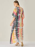The Kaftan Company Cover-Up Tie-dye Cotton Long Jacket Kaftan