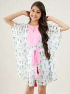 The Kaftan Company Dresses Girls White Cactus Party Kaftan Dress