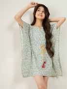 The Kaftan Company Dresses Girls White Flower Power Kaftan Dress
