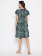 The Kaftan Company Dresses Green Animal Print Maternity Wrap Dress - (Clearance - Final Sale)