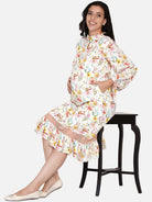 The Kaftan Company Dresses Off-White Brushed Dandelion Maternity Dress (Final Sale)