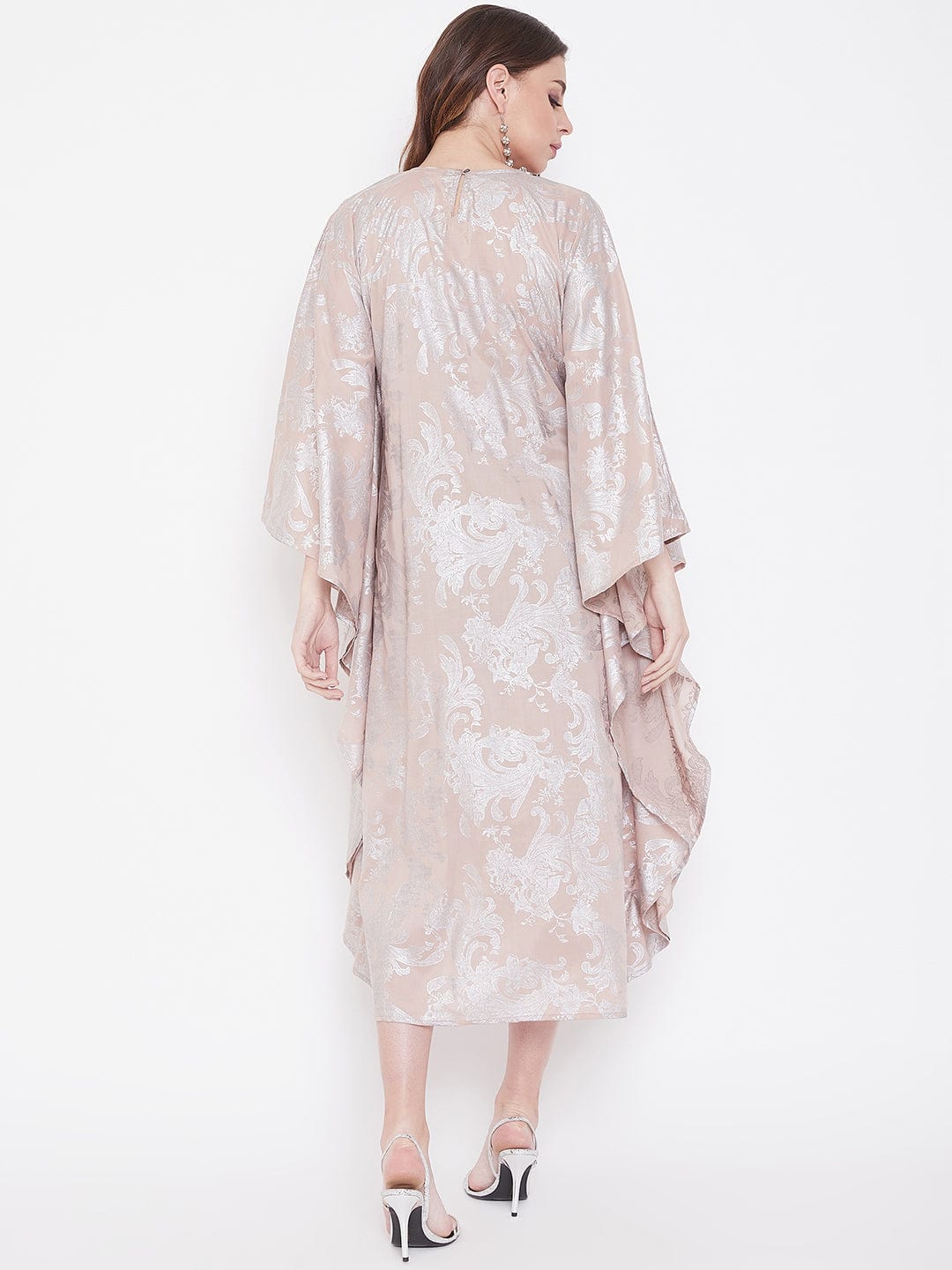 The Kaftan Company Dresses Pearl Jacquard Cotton Silk Embroidery Kaftan