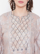 The Kaftan Company Dresses Pearl Jacquard Cotton Silk Embroidery Kaftan