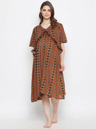 The Kaftan Company Dresses Printed Maternity and Feeding Dress (Final Sale)