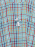 The Kaftan Company Dresses RAINBOW CHECKS KNEE LENGTH KAFTAN DRESS (Final Sale)