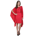 The Kaftan Company Dresses Red Hand Embellished Modal Kaftan Dress - (Clearance - Final Sale)
